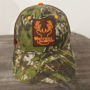 Whitetails Unlimited Paramount Outdoors Hat Cap Strap Back One Size Camo Mens